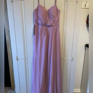 NWT Azazie Tegan Dress, Wisteria, A6